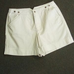 White Jean shorts